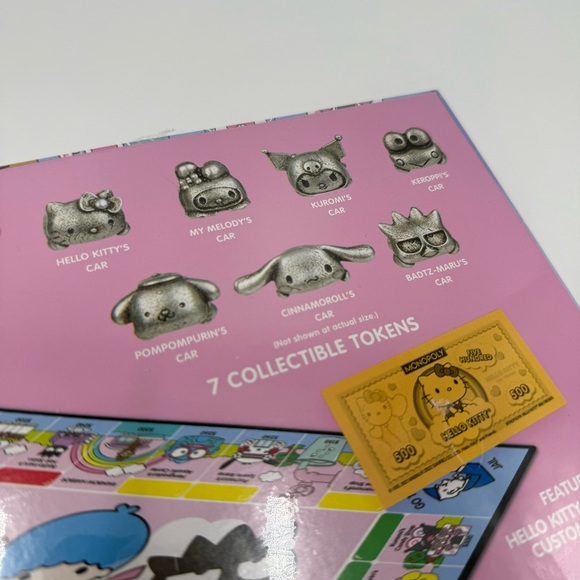 NWT HELLO Kitty Monopoly Limited Edition Board Game Factory Sealed - Picture 12 of 13